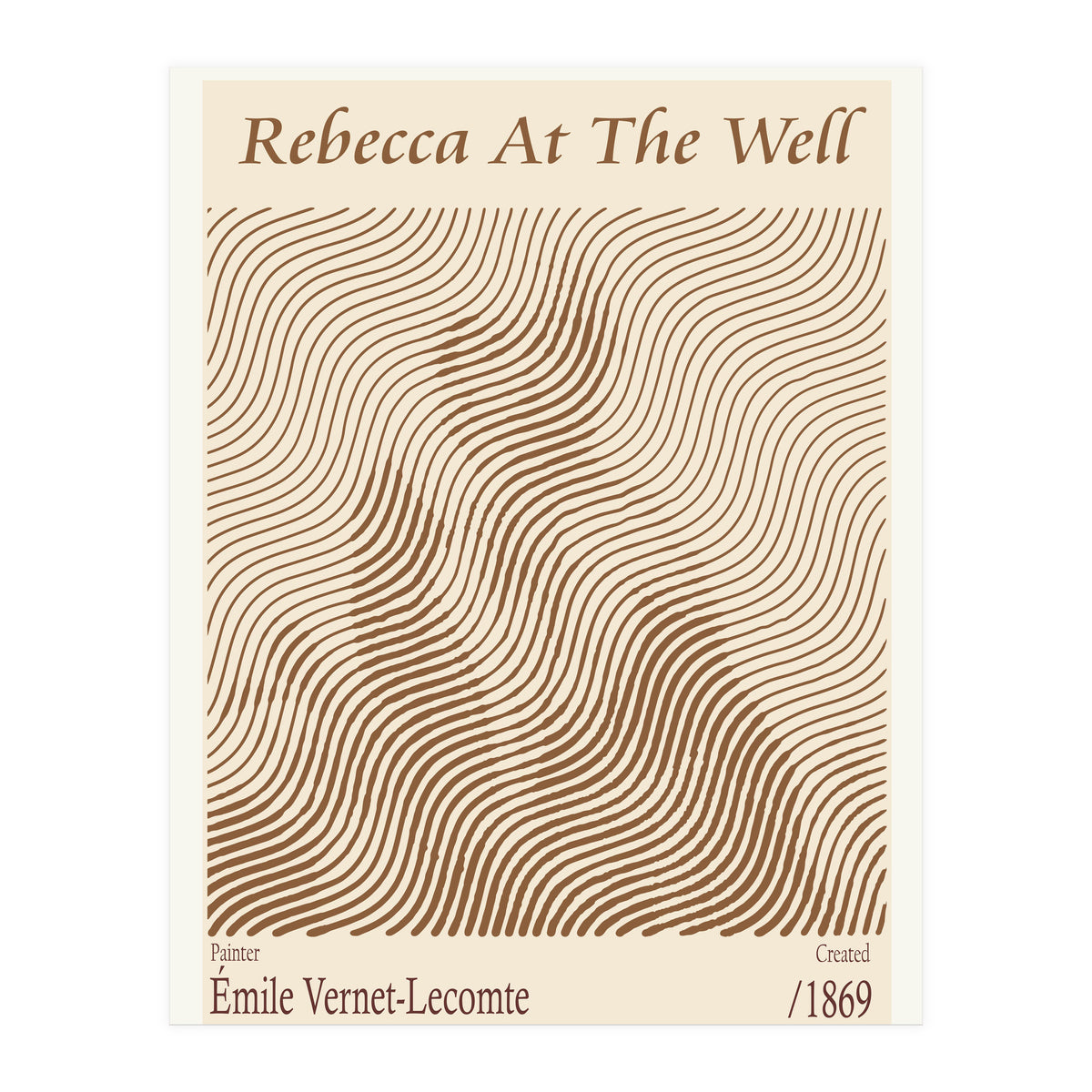 Rebecca At The Well – Émile Vernet Lecomte (1869) (Print Only)