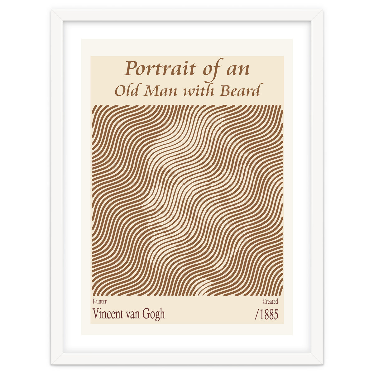 Portrait Of An Old Man With Beard – Vincent Van Gogh (1885)