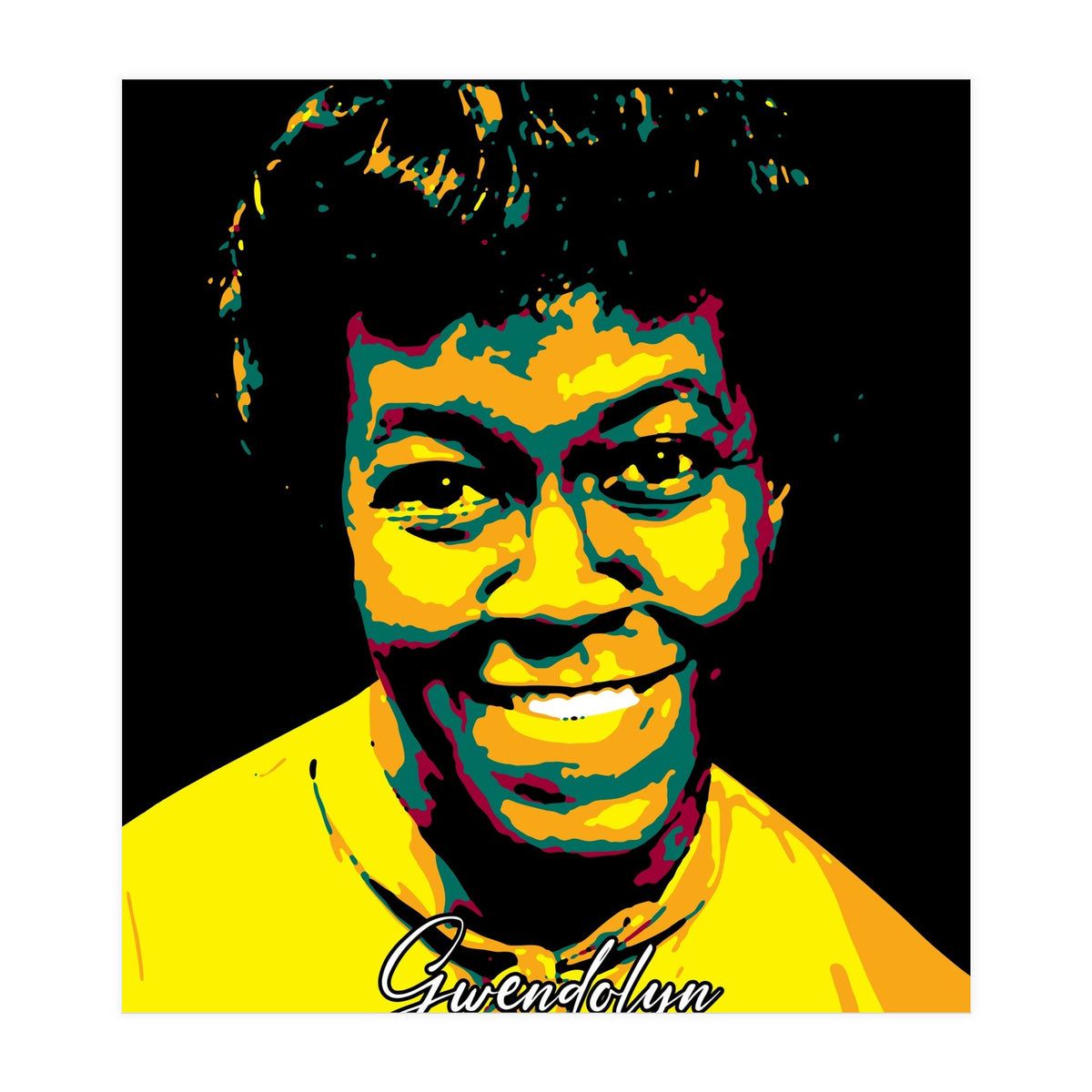 Gwendolyn Brooks American Poet Legend v2 (Print Only)