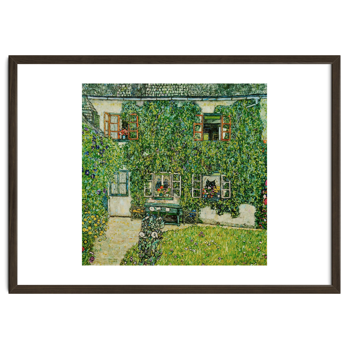 Forsthaus in Weissenbach am Attersee - Forestry house   in Weissenbach on Attersee-Lake,1912.