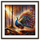 Majestic Peacock In Enchanted Forest thumbnail