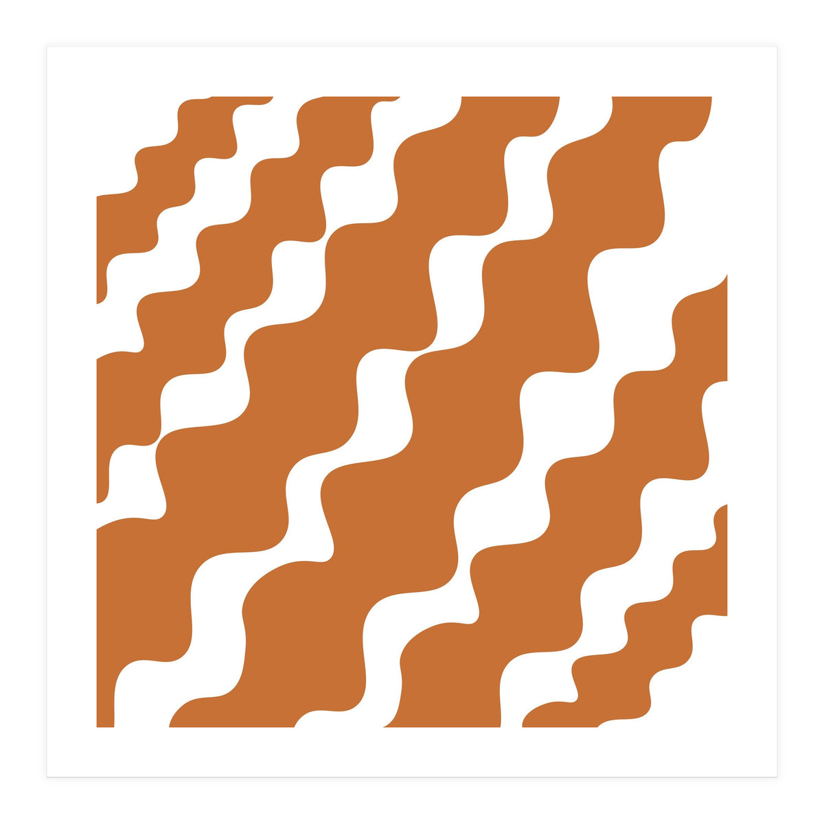 Brown Wavy Pattern (Print Only)