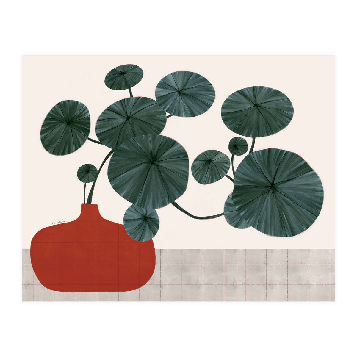 Stephonia Erecta plant (Print Only)