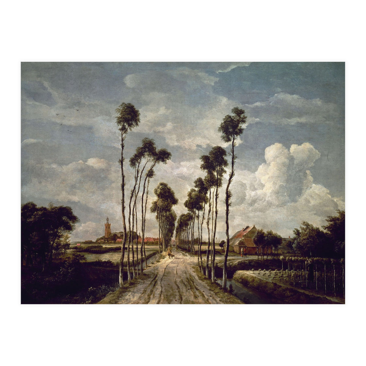 'The Avenue at Middelharnis', 1689, Oil on canvas, 103 x 141 cm. (Print Only)