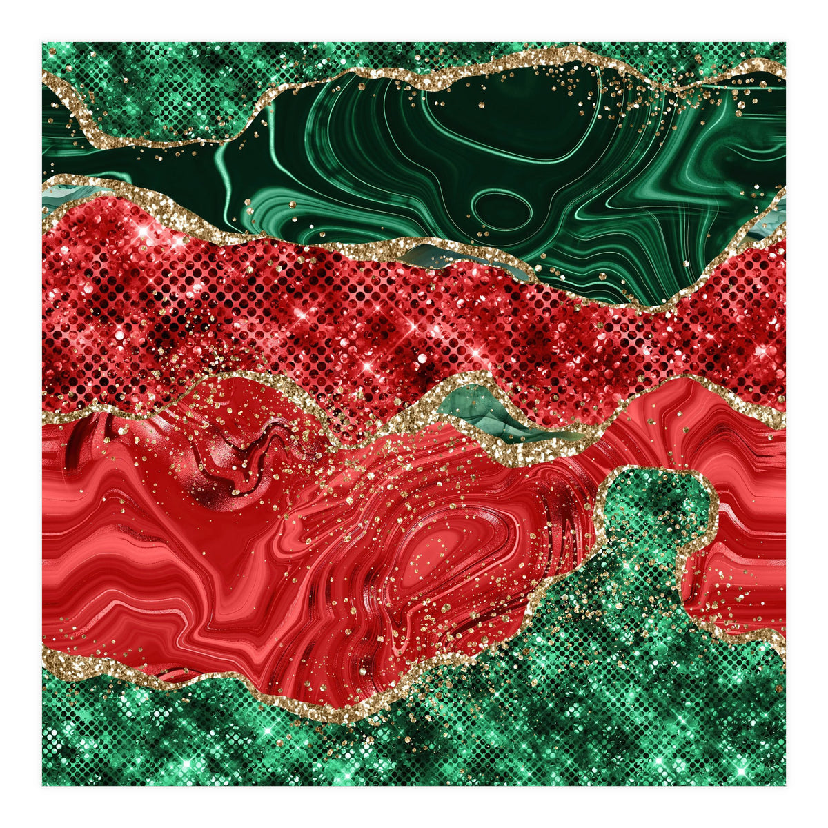 Christmas Glitter Agate Texture 02 (Print Only)
