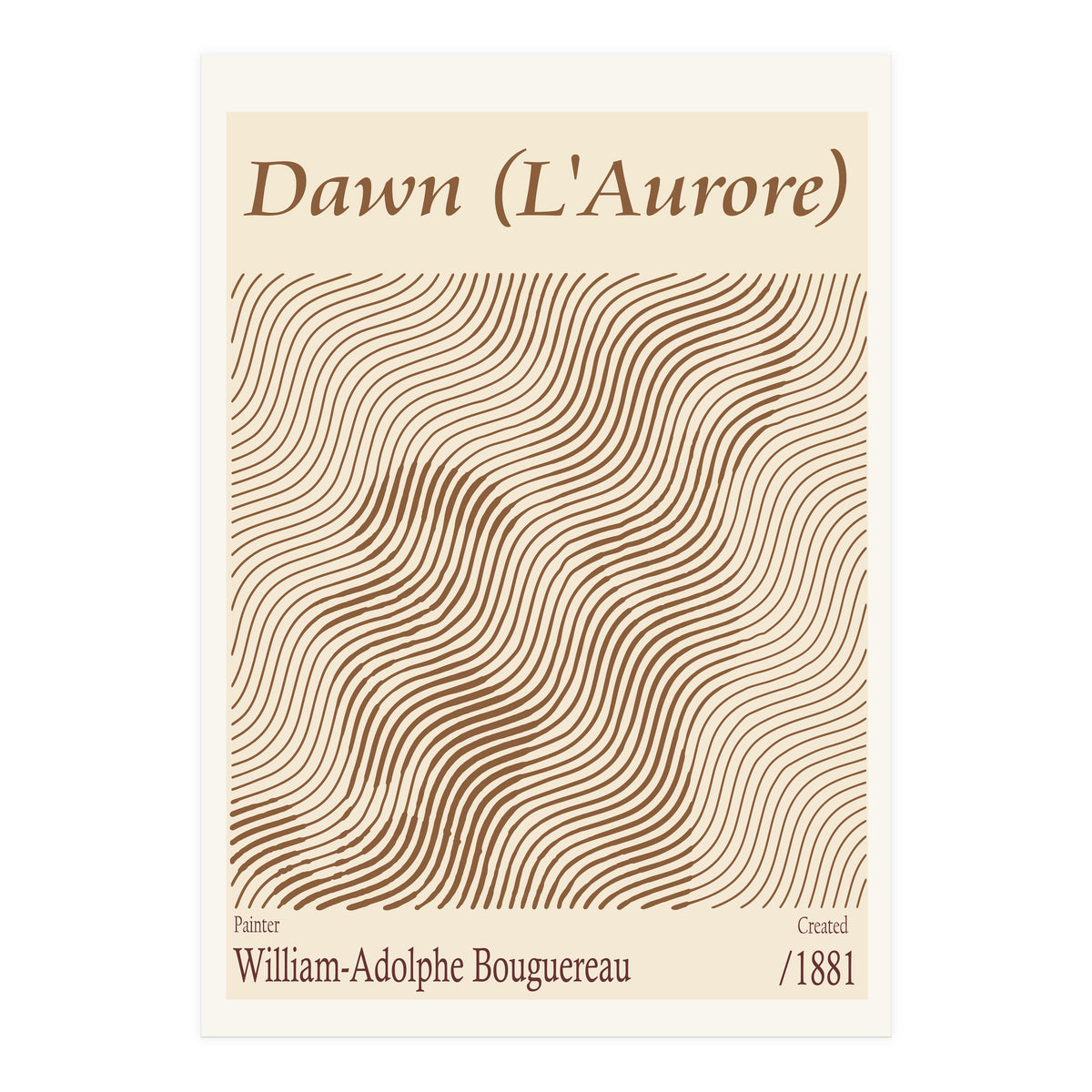 Dawn (l'aurore) – William Adolphe Bouguereau 1881 (Print Only)