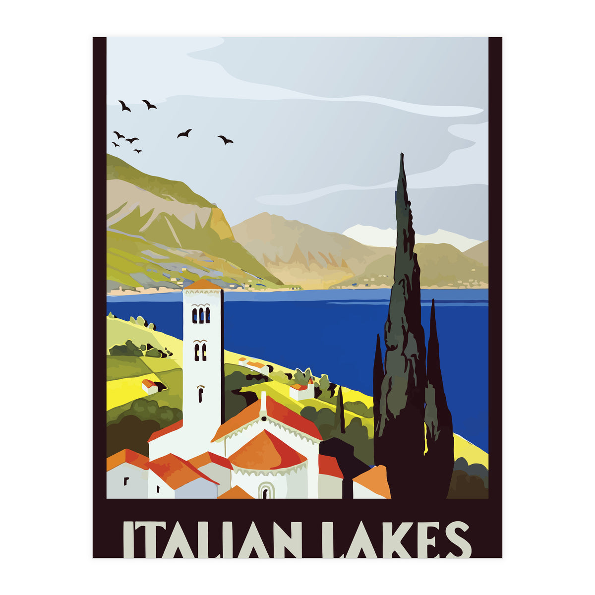 Italian Lakes (Print Only)