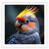Cockatiel Parrot With Yellow Crest And Orange Cheeks thumbnail