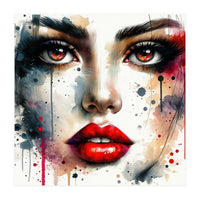 Close Up Woman Face (Print Only)