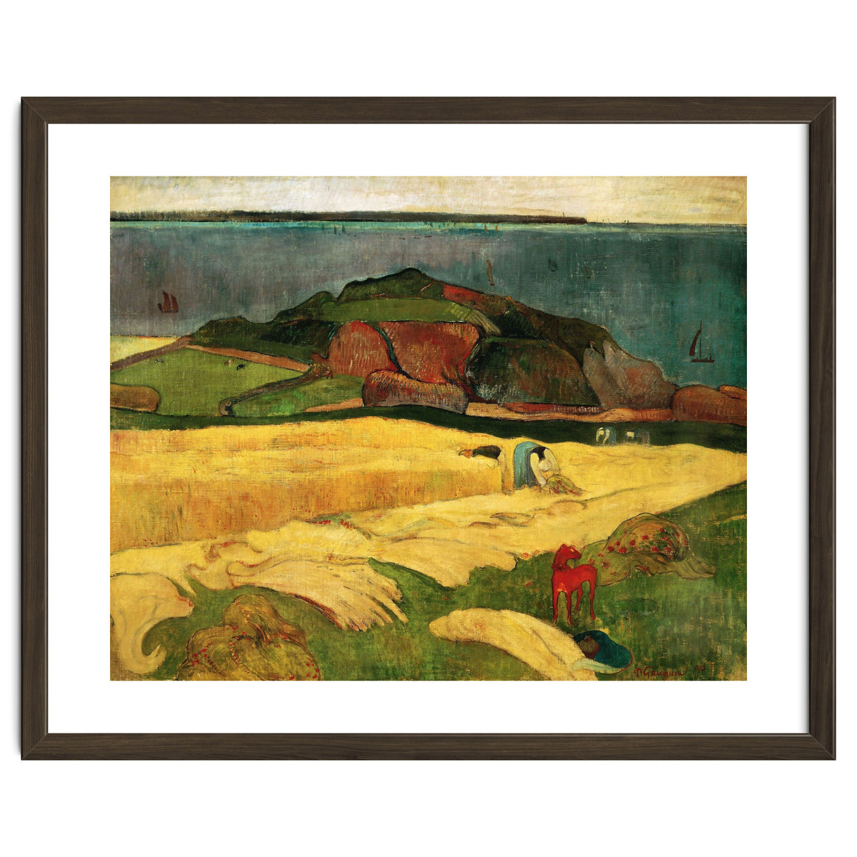 Paul Gauguin / 'Seaside Harvest', 1890, Oil on canvas, 92 × 73 cm.