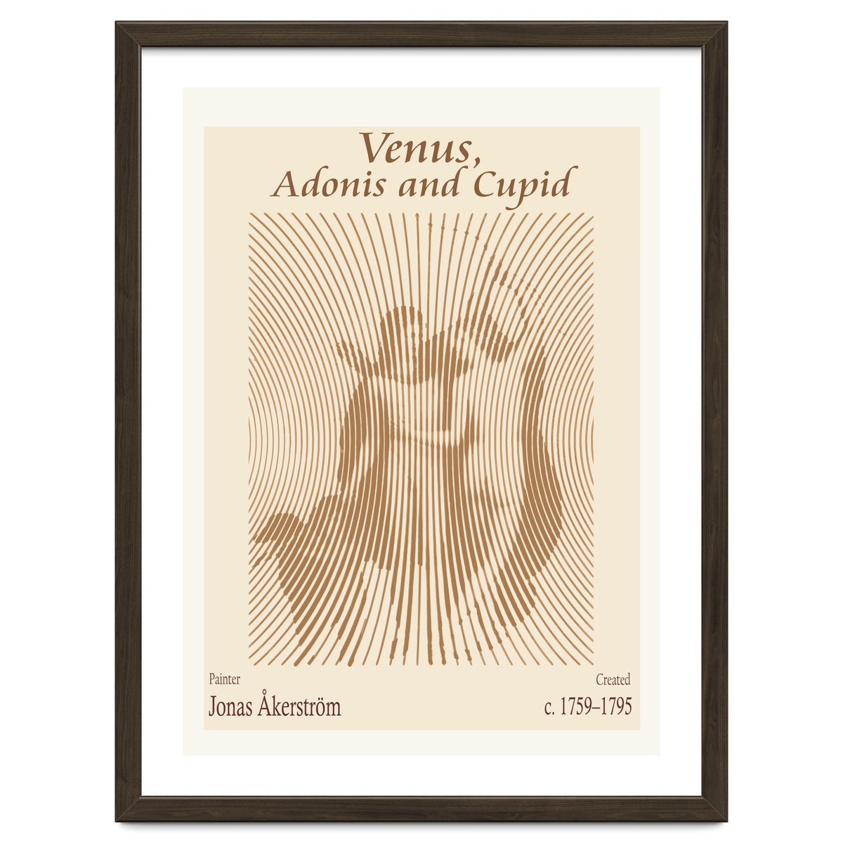 Venus, Adonis And Cupid by Jonas Åkerström