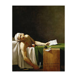 Jean Paul Marat, dead in his bathtub, assassinated by Charlotte Corday in 1793. JACQUES LOUIS DAVID. (Print Only) thumbnail