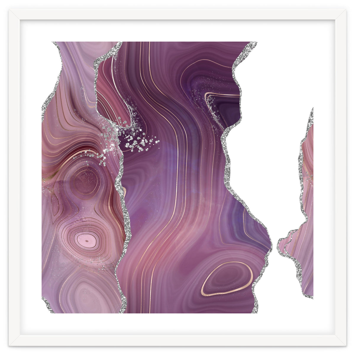 Mauve & Silver Agate Texture 05