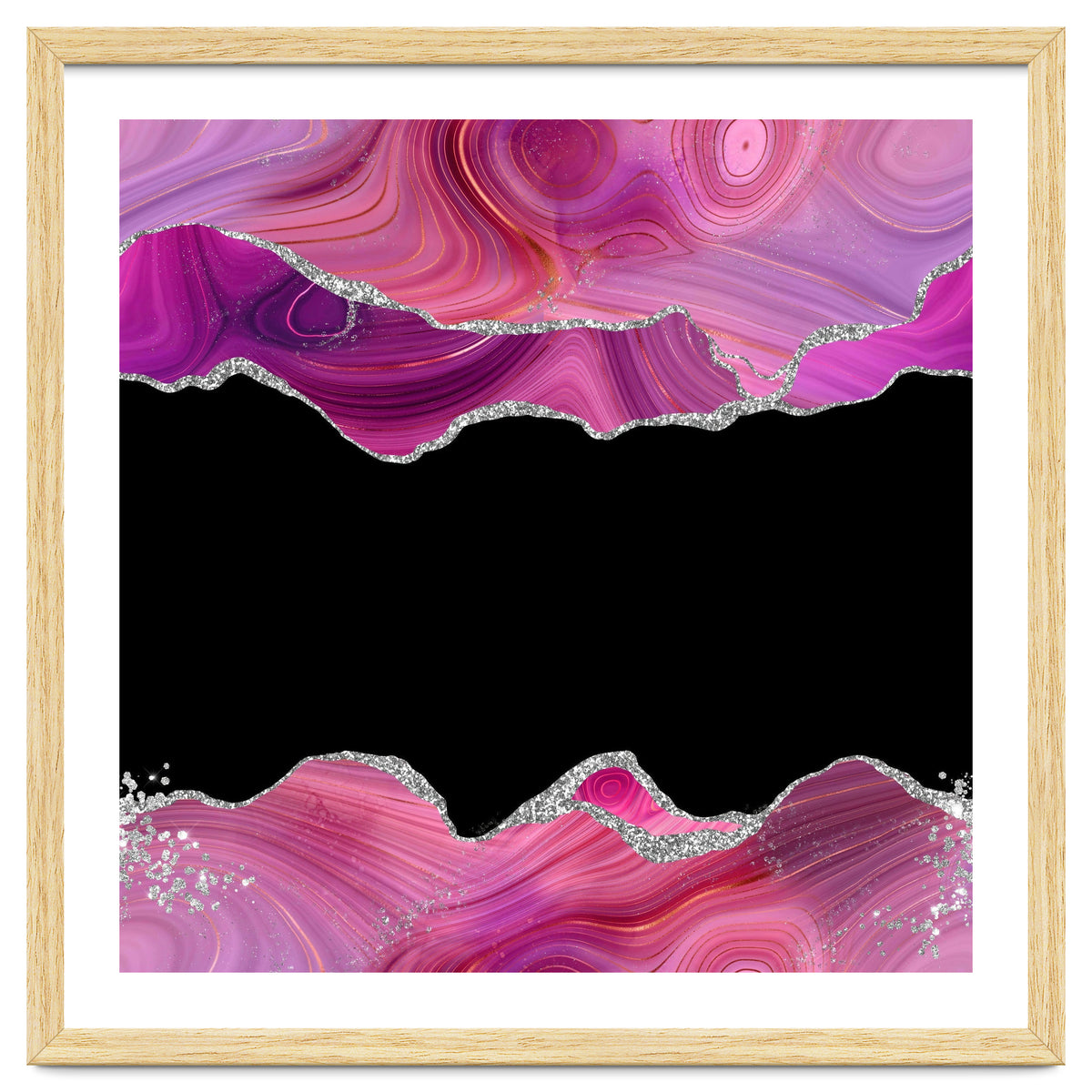 Magenta & Silver Agate Texture 03