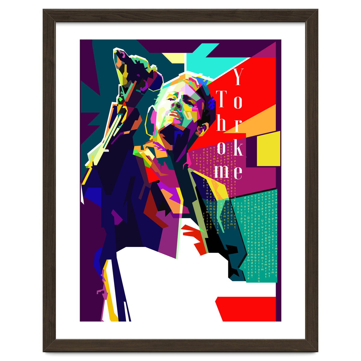 Thom Yorke Singer Musician Pop Art WPAP