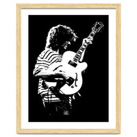 Pat Metheny American Jazz Musician in Monochrome