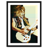 Randy Rhoads Metal Guitarist Retro Illustration thumbnail