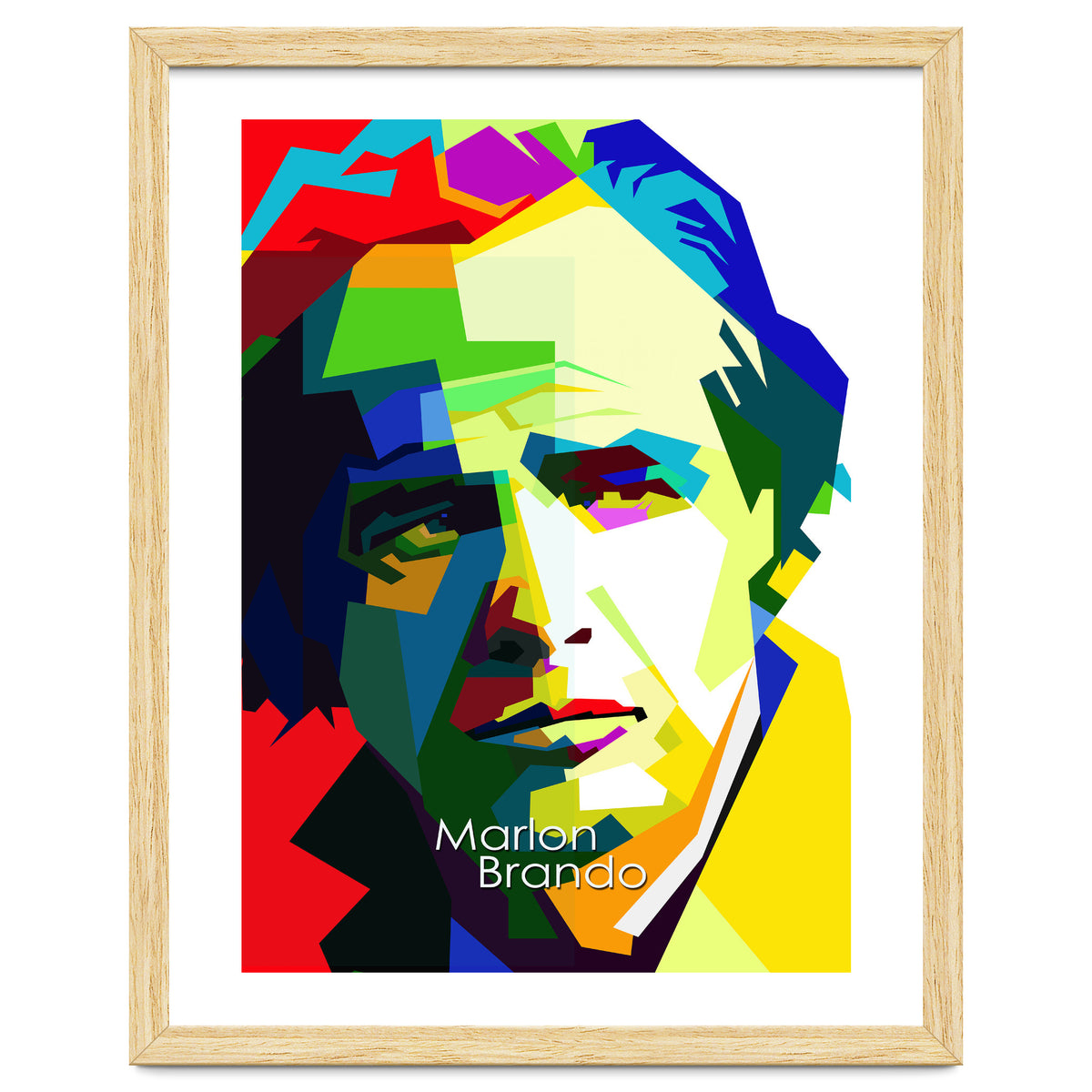 Marlon Brando Hollywood Legend Pop Art WPAP