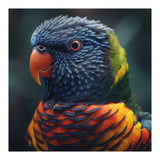 Rainbow Lorikeet Parrot Close Up Portrait (Print Only) thumbnail
