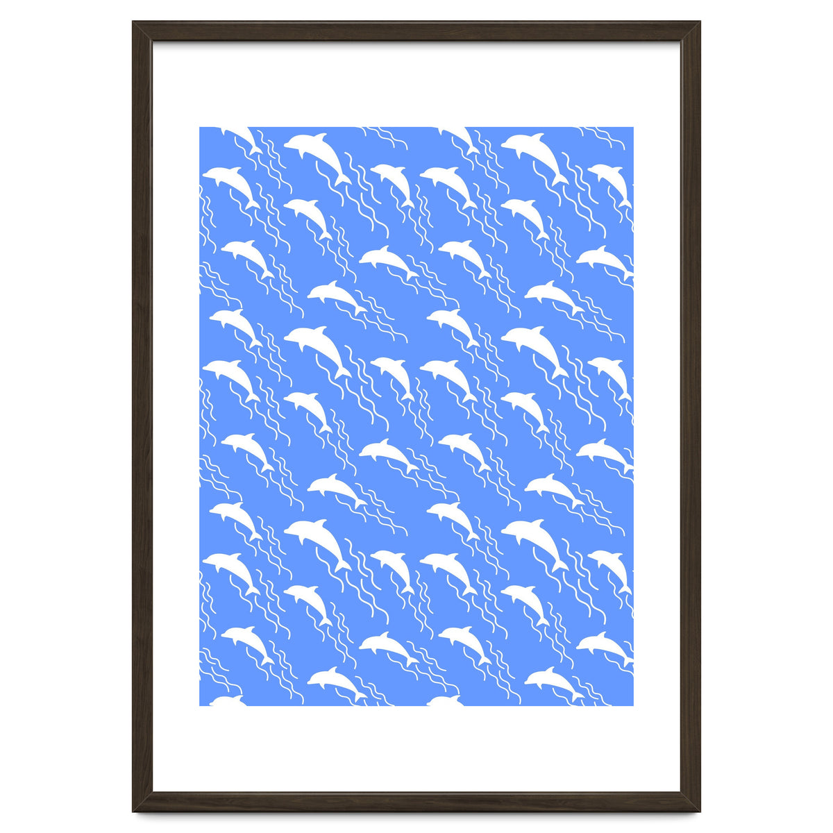 Swimming dolphins