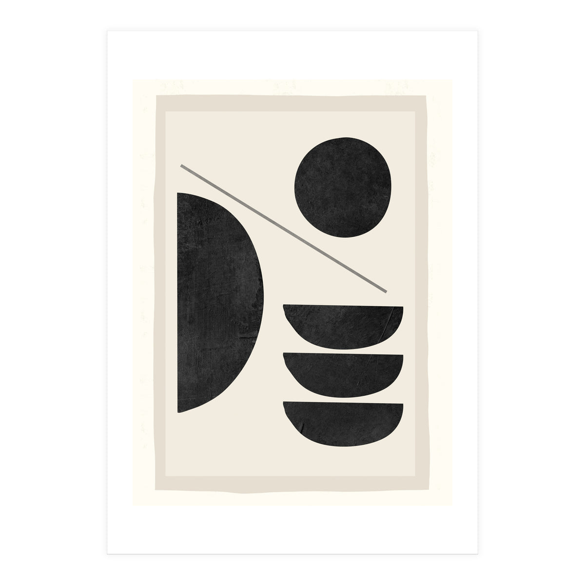 Modern Abstract Minimal Shapes 187 (Print Only)