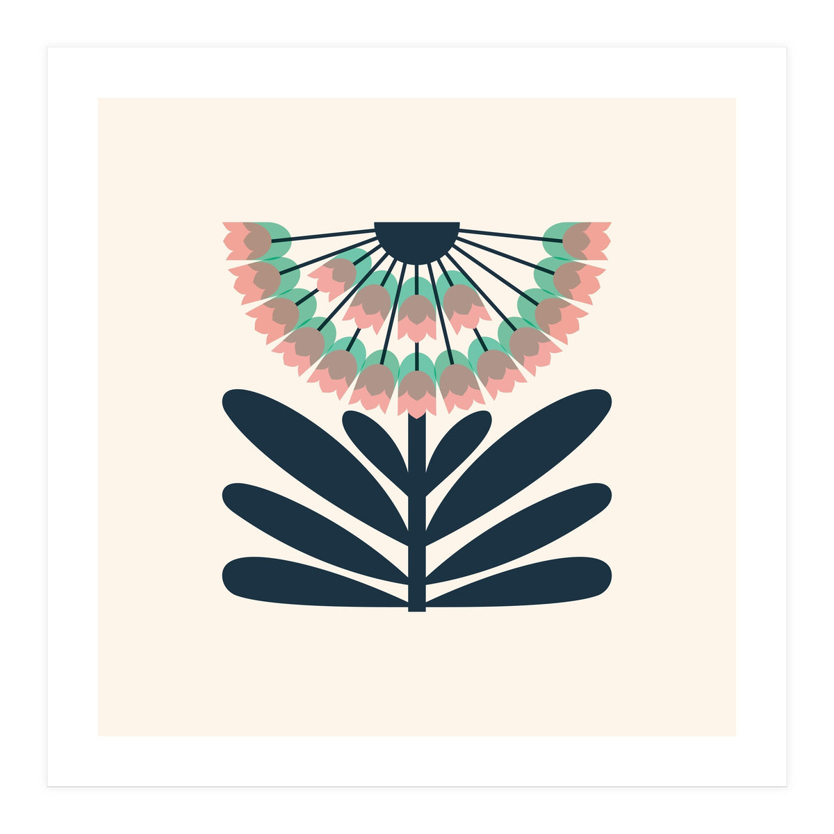 Pink Retro Allium (Print Only)