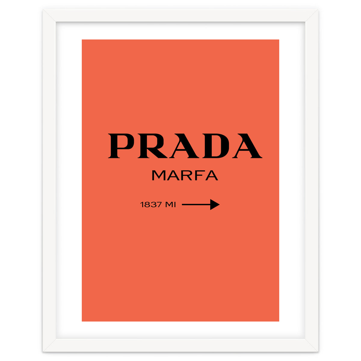 Prada Marfa, Fashion Sign Poster, Chic Decor,