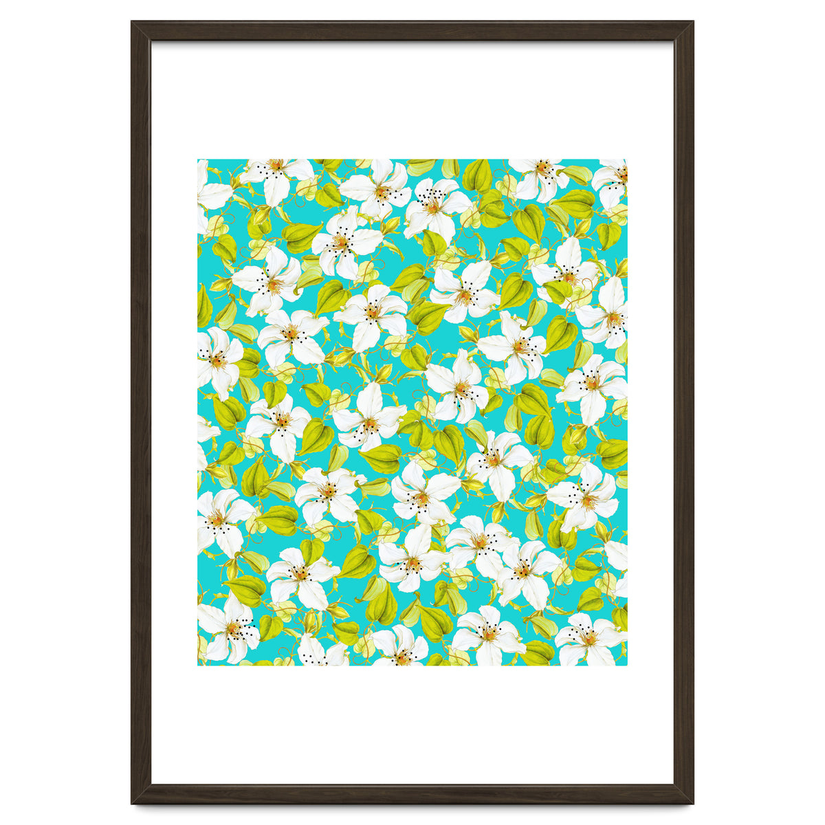 White Floral #society6 #decor #pattern