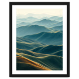 Minimalist Misty Mountain Landscape Wall Art thumbnail