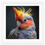 Cute Cockatoo Bird Portrait Colorful Crest thumbnail