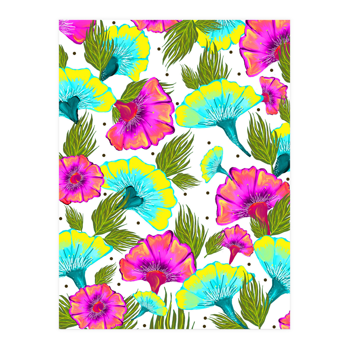 Ecstatic Floral #society6 #decor #buyart  (Print Only)