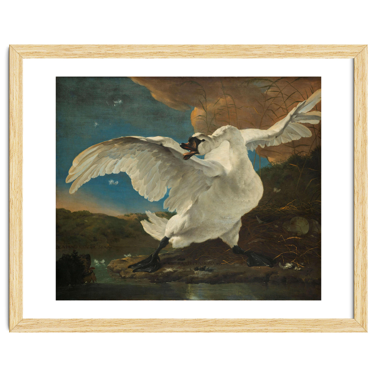 The Threatened Swan. The Threatened Swan; Interpreted later as an Allegory on Johan de Witt. Dati...