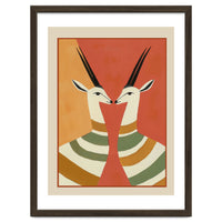 Two Gazelles In Stillness