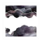 Black & Silver Glitter Agate Texture 07  (Print Only) thumbnail