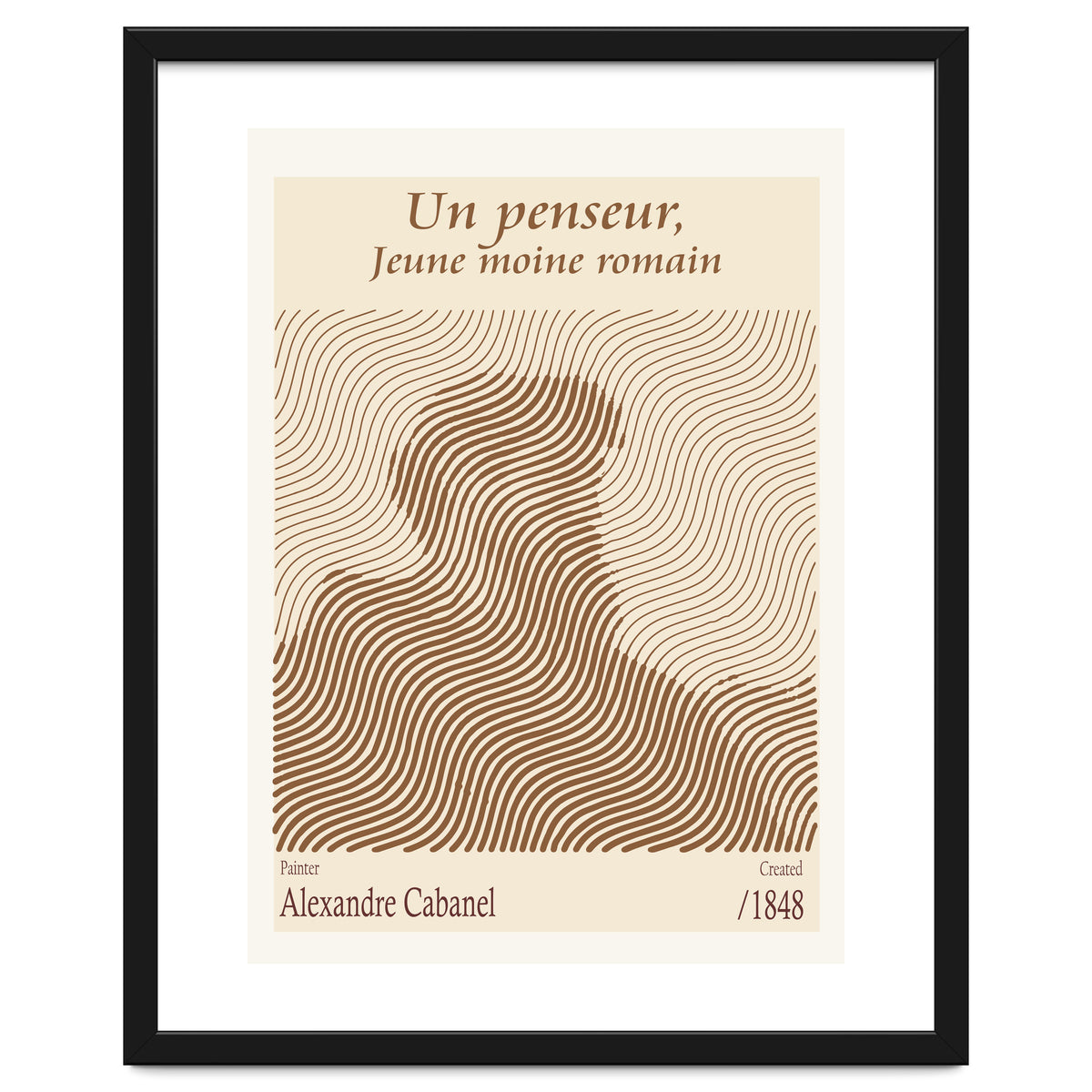 Un Penseur, Jeune Moine Romain – Alexandre Cabanel (1848)