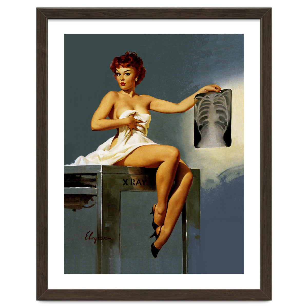 Pin Up Sexy Girl At The Doctor