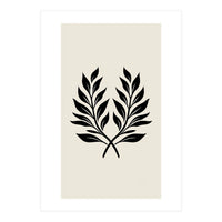 Minimalist Laurel Wreath: Botanical Line Art (Print Only)