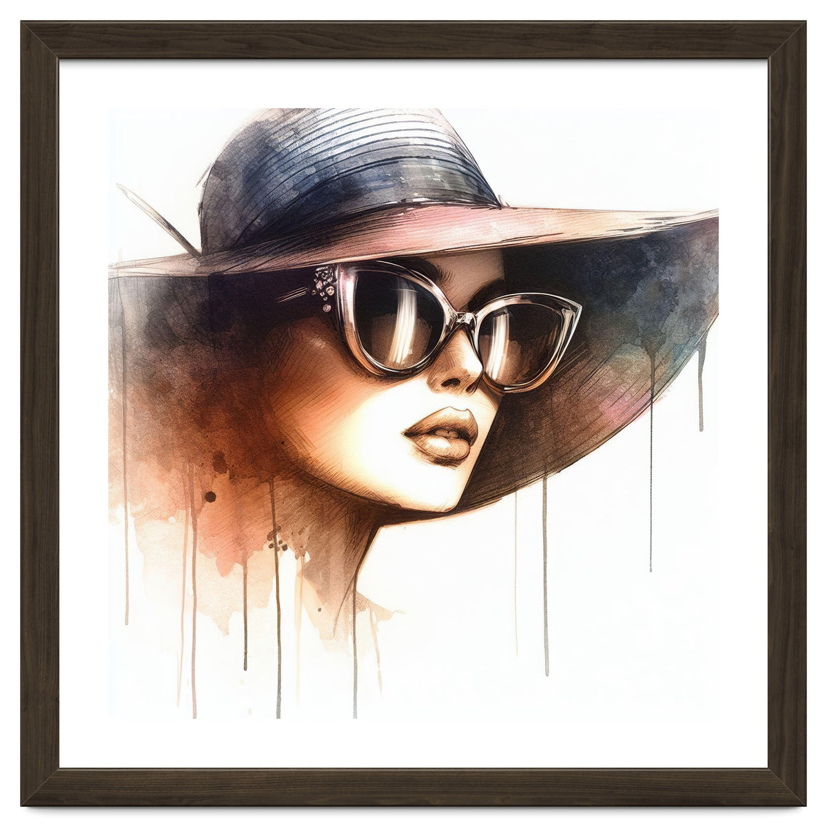 Watercolor Elegant Woman #2