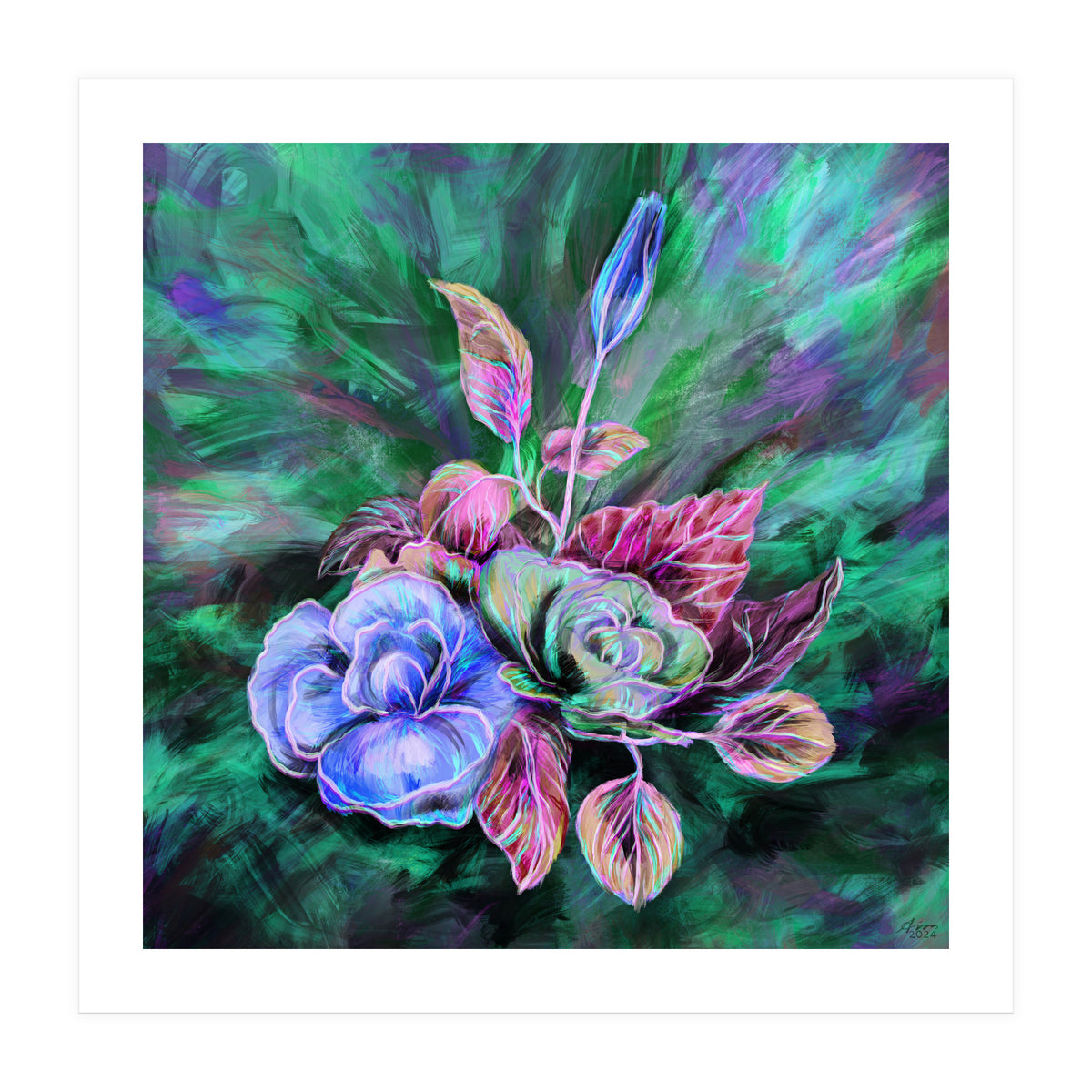 Bloom I (green) (Print Only)