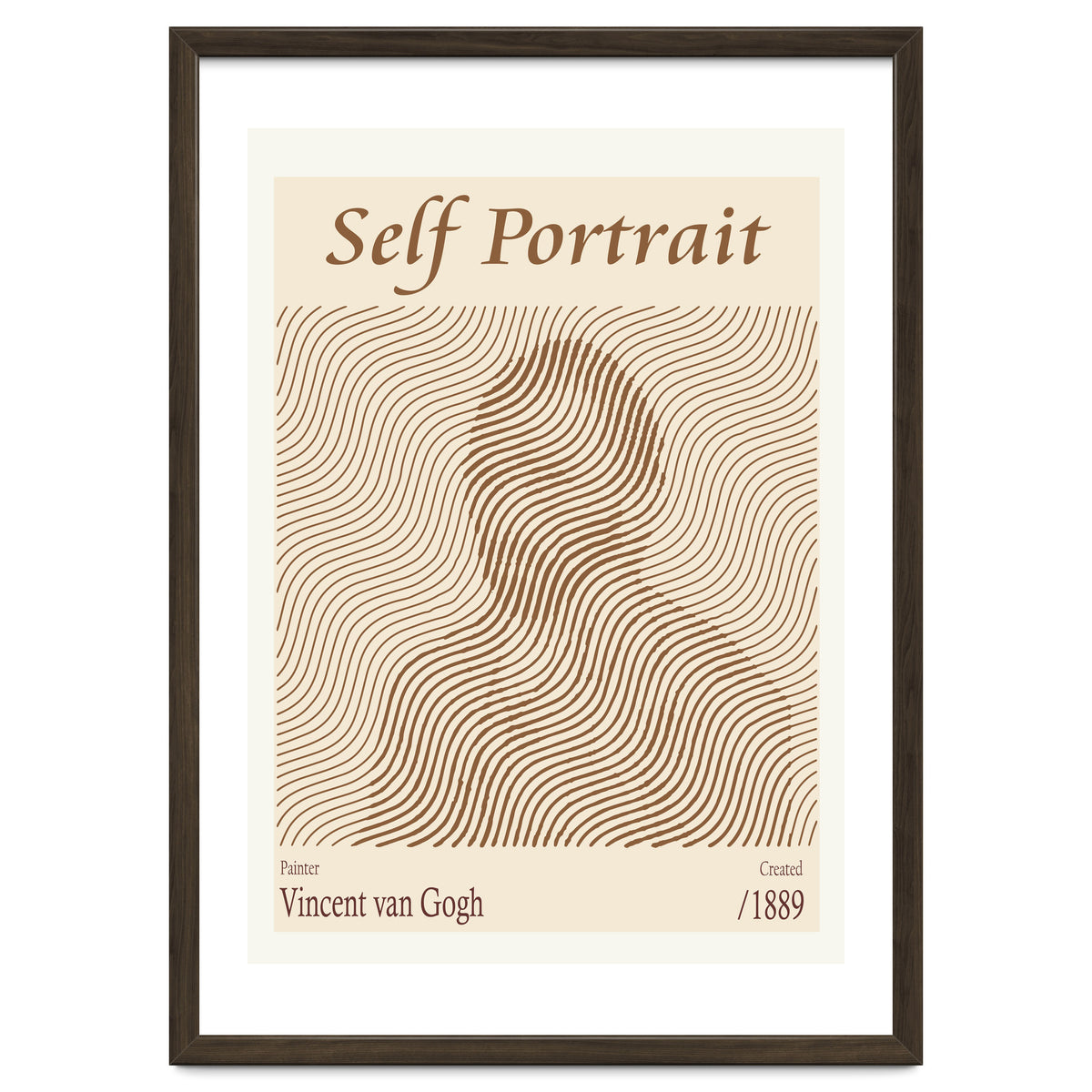 Self Portrait Vincent Van Gogh (1889)