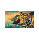 Vintage Cinque Terre Poster, Italy (Print Only) thumbnail
