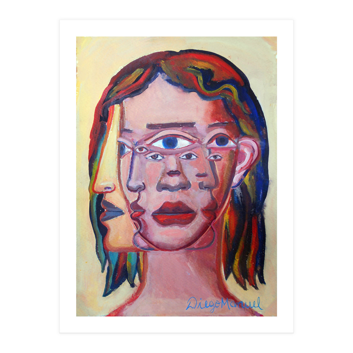 Cabeza De Mujer 8 (Print Only)