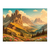 Vintage Dolomites Poster, Italy (Print Only) thumbnail