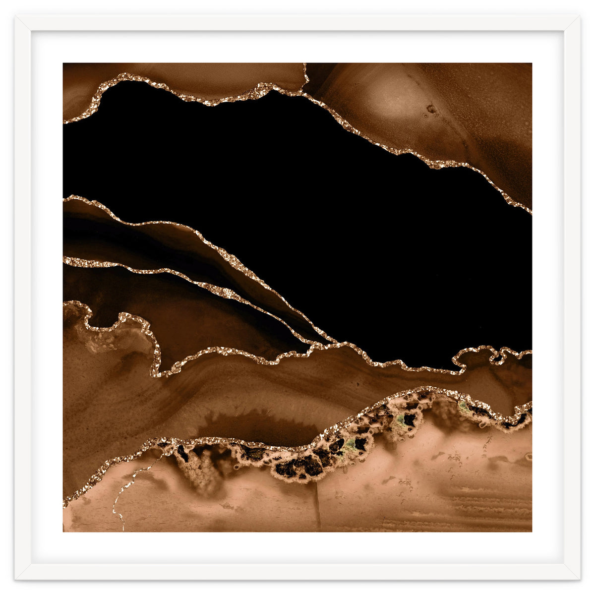 Brown & Gold Agate Texture 14