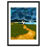 Great Egrets On Honeymoon Island, Heron Wildlife Painting Nature Landscape, Travel Dark Scenic Birds Love Animals Lake Bohemian thumbnail