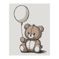 Cute Teddy Bear (Print Only)