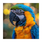 Blue And Yellow Macaw Parrot Close Up Detailed Shot (Print Only) thumbnail