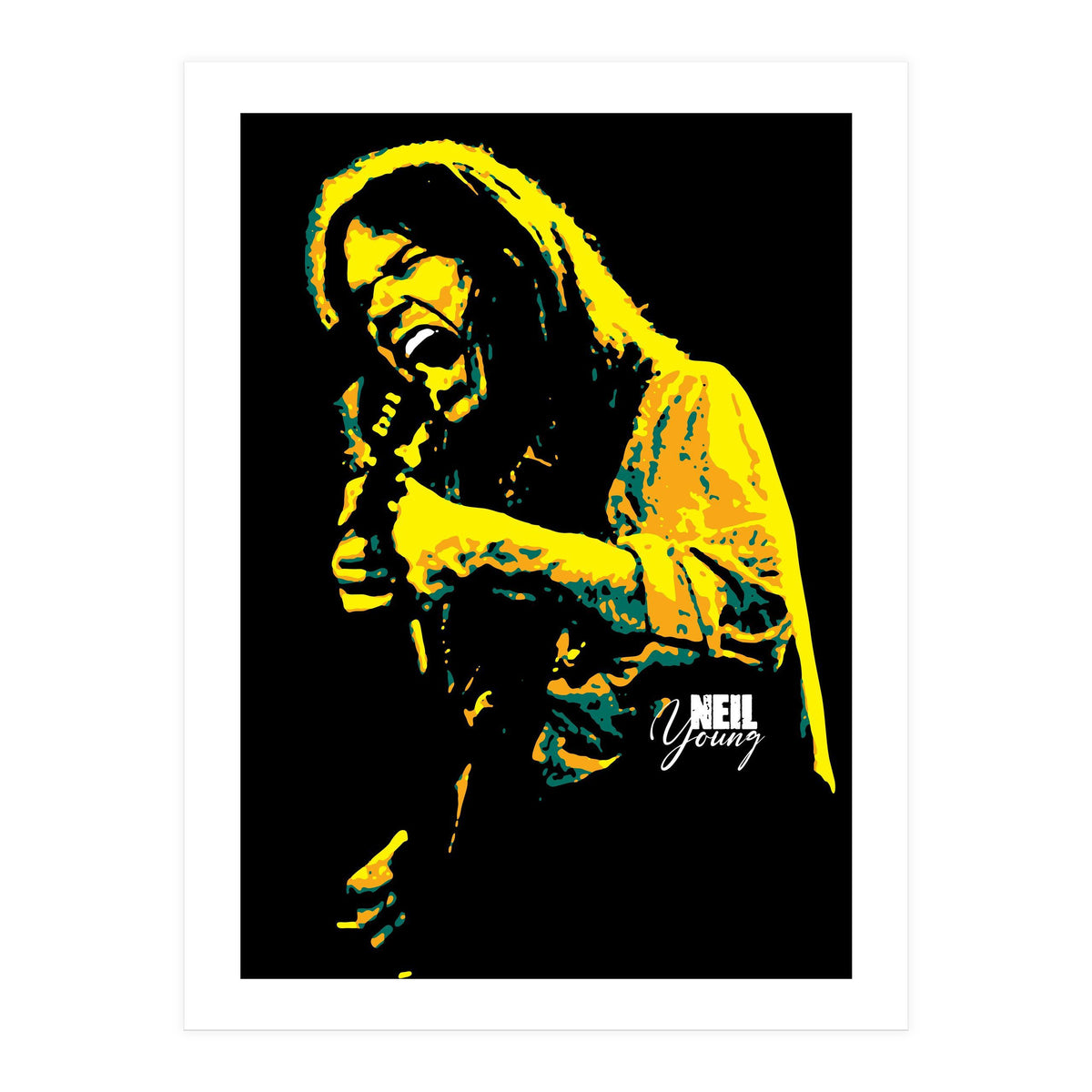 Neil Young Music Legend (Print Only)