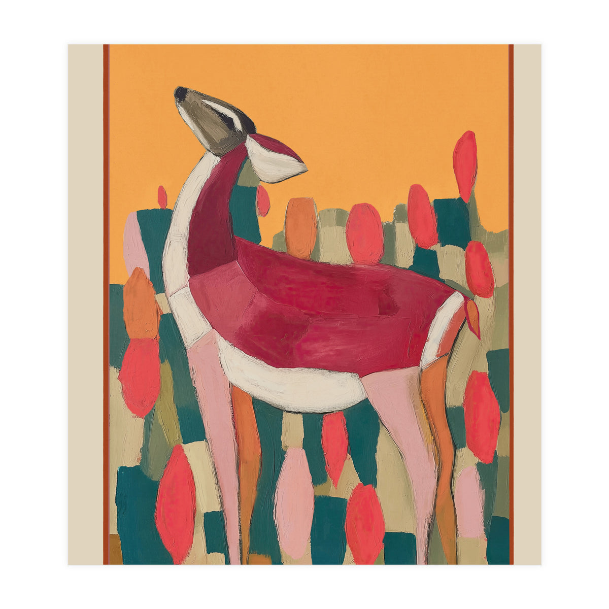 Crimson Deer (Print Only)