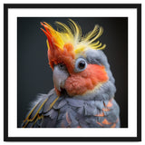 Cute Cockatoo Bird Portrait Colorful Crest thumbnail